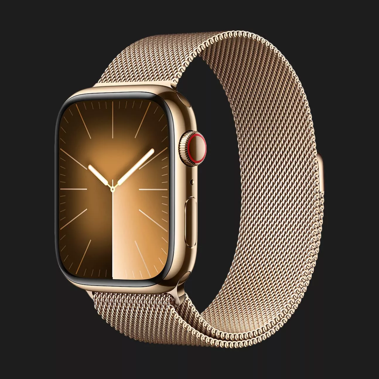Space grey apple watch with gold milanese loop online